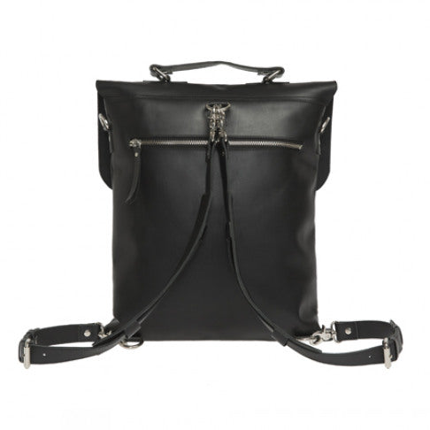 Messenger Tote All Leather Black