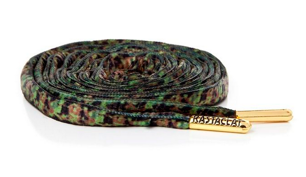 Rastaclat Oval Forest Camo Shoelace