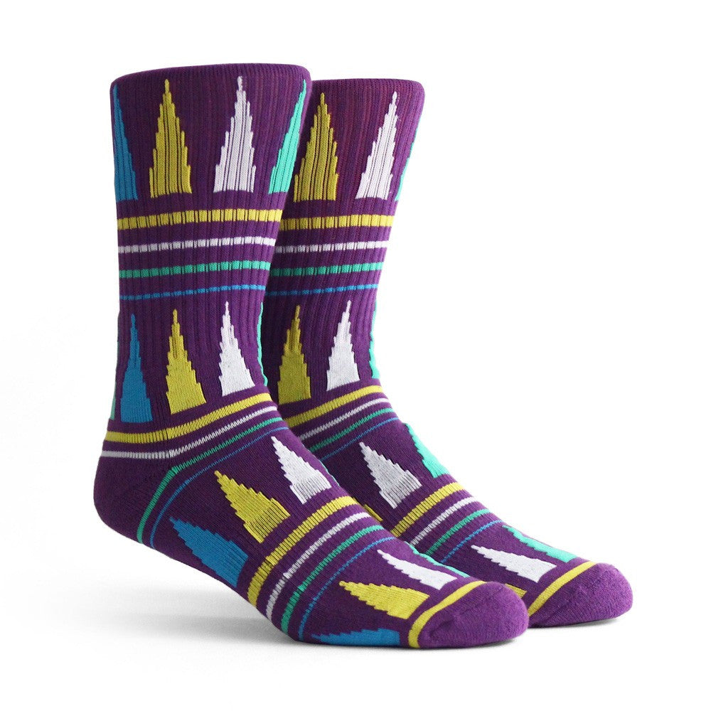 Richer Poorer Swindler Athletic Socks in Purple