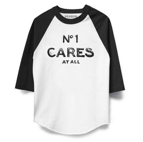 No1 Cares Raglan Front